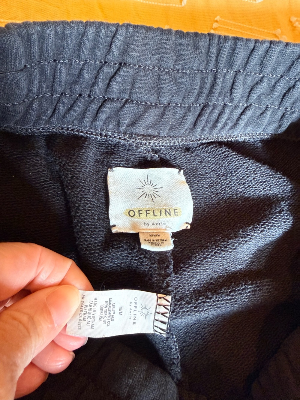 OFFLINE by aerie Black Track Fleece Sweat Joggers - Picture 7 of 9